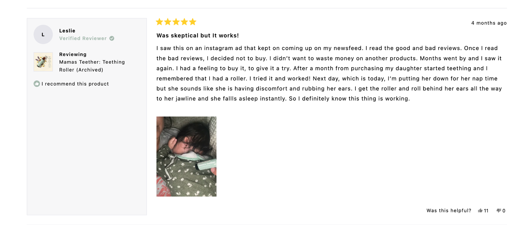 Photo shared by Leslie with their review